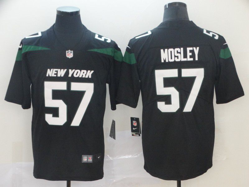 Men New York Jets #57 Mosley Black Nike Vapor Untouchable Limited NFL Jersey